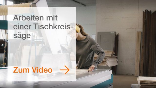 Arbeiten mit einer Tischkreissäge Arbeiten mit einer Tischkreissäge