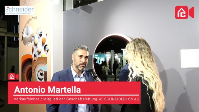 Schneider Spiegelschränke an der Swissbau 2022